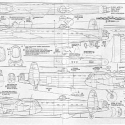airplane Avro Lancaster scale model plans