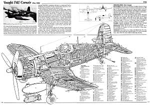 Chance Vought F4U Corsair Cutaway Drawing