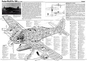 Focke-Wulf Fw 190 Cutaway Drawing