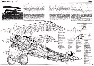 Fokker Dr.I Cutaway Drawing