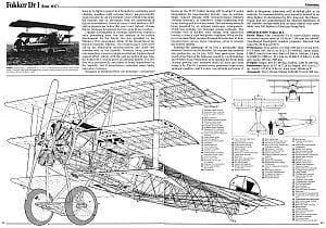 Fokker Dr.I Cutaway Drawing