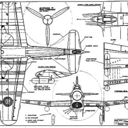 airplane Hawker Typhoon scale model plans