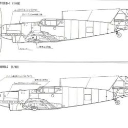 airplane Messerschmitt Bf 109B “Bertha” scale model plans