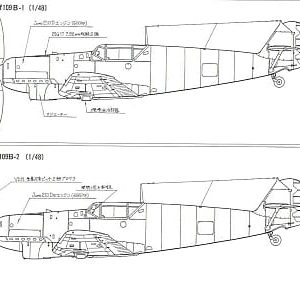 airplane Messerschmitt Bf 109B “Bertha” scale model plans