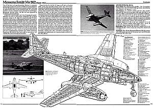 Messerschmitt Me 262 Schwalbe Cutaway Drawing