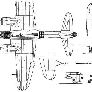 airplane Nakajima Ki-49 Donryu scale model plans