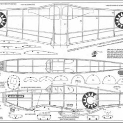 airplane North American P-51B/C Mustang III scale model plans