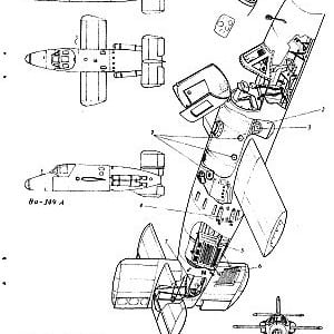 airplane Bachem Ba 349 Natter scale model plans