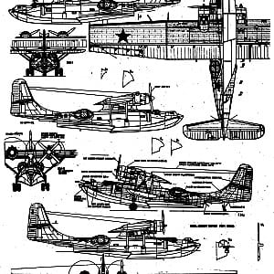 airplane Consolidated PBY Catalina scale model plans