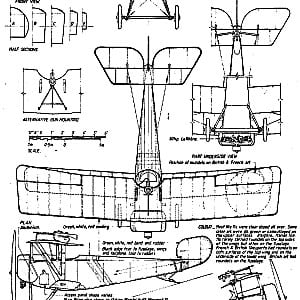 airplane Nieuport 11 « Bébé » scale model plans