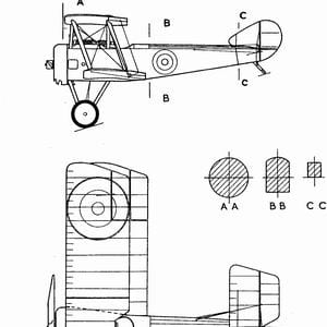 ariplane Sopwith Pup scale model plans