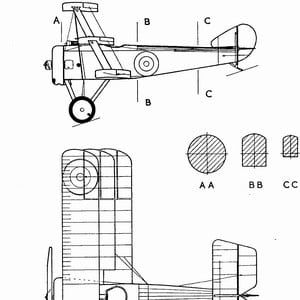 airplane Sopwith Triplane scale model plans