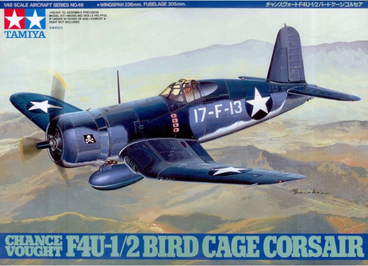 Tamiya 1/48 Chance Vought F4U-1/2 Bird Cage Corsair