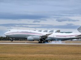 ‘Vader 01’: The Boeing 747-8 That Qatar Gave America Is Now Flying Classified Missions Over Texas